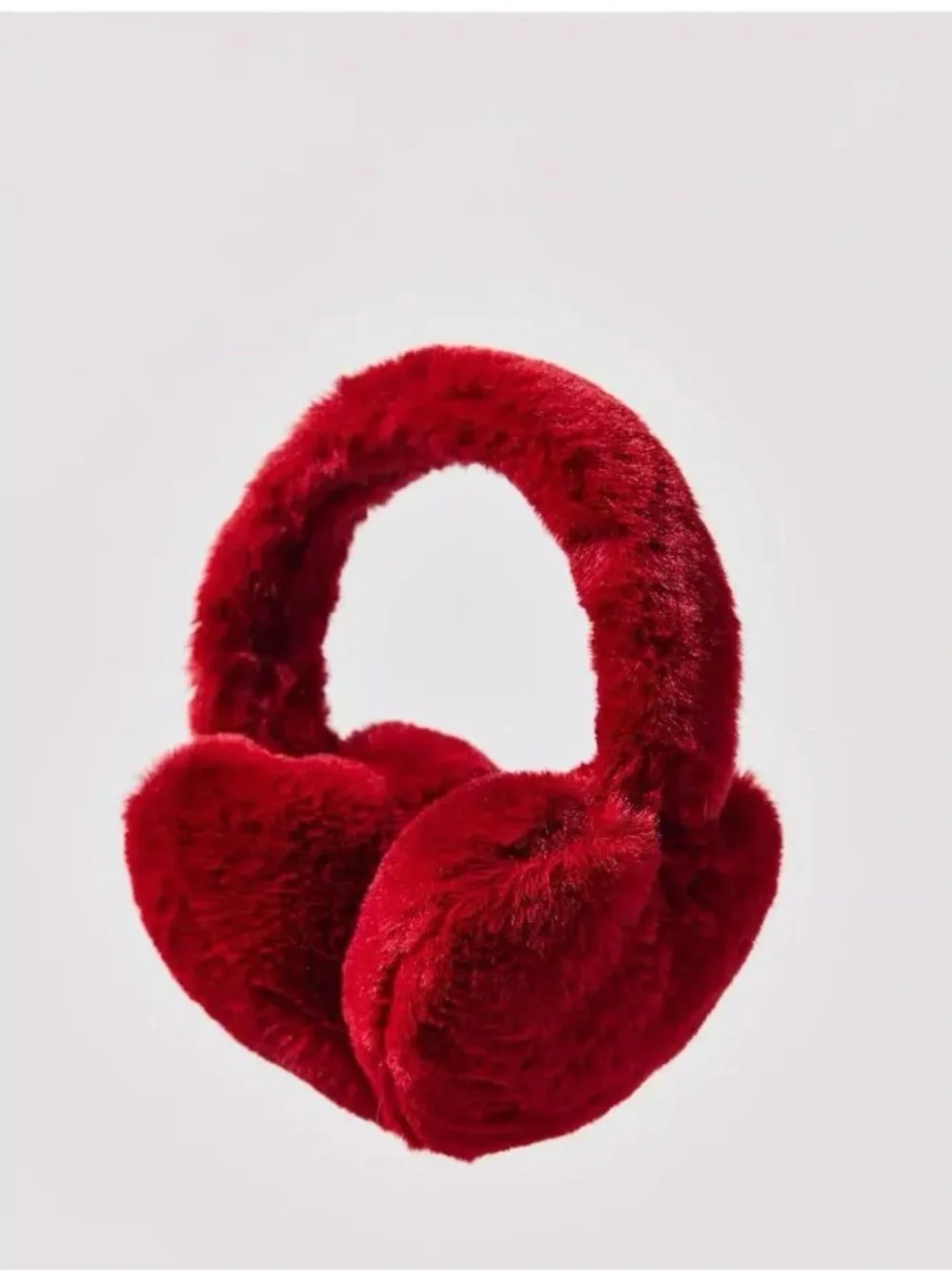 Urban Outfitters Soft Faux Fur Heart Earmuffs